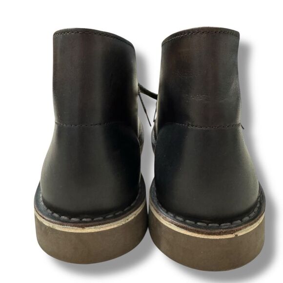 Clarks Shepton Chukka Boots 9.5 Leather Minimal Smart Casual Classic Style main image 7